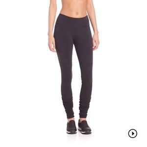 Alo Yoga Black Goddess Ribbed Full Length Legging